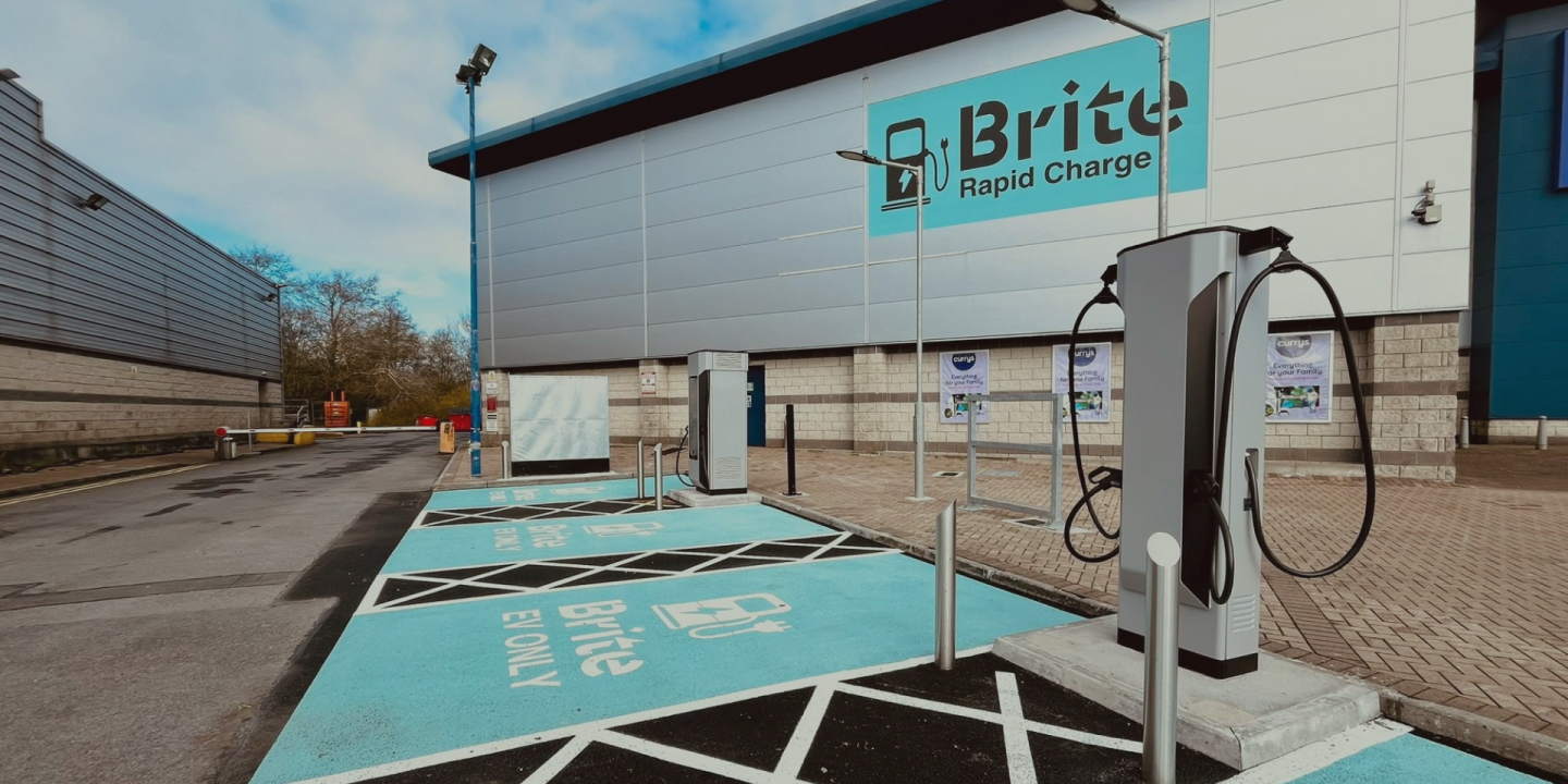 Brite EV charging site at Galway, Ireland, powered by GreenFlux charging software
